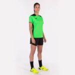 Joma 82P4R4009 نيون أخضر أسود بطولة قميص قصير الأكمام سادسا نحيف - Image 4