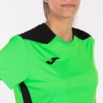 Joma 82P4R4009 نيون أخضر أسود بطولة قميص قصير الأكمام سادسا نحيف - Image 5