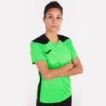 Joma 82P4R4009 نيون أخضر أسود بطولة قميص قصير الأكمام سادسا نحيف - Image 7