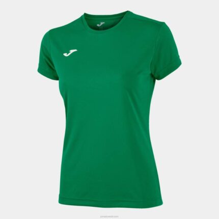 Joma 82P4R4016 أخضر قميص قصير الأكمام كومبي نحيف