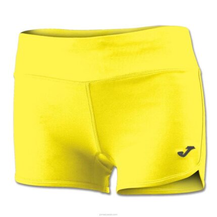 Joma 82P4R4019 أصفر شورت ستيلا الثاني نحيف