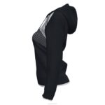 Joma 82P4R4025 أسود أبيض سوبر نوفا II سترة مقنعين نحيف - Image 3