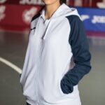 Joma 82P4R4046 أبيض كحلي أكاديمية جاكيت مقنع رابعًا نحيف - Image 3