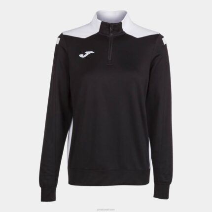 Joma 82P4R4052 أسود أبيض بطولة قميص من النوع الثقيل vi نحيف