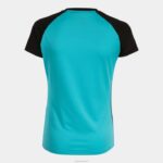 Joma 82P4R4059 الفلورسنت الفيروز الأسود قميص قصير الأكمام النخبة x نحيف - Image 2