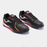 Joma 82P4R4065 أسود أحمر حذاء كرة القدم المراوغة 23 العشب - Image 2