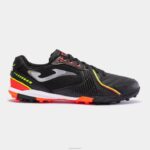 Joma 82P4R4065 أسود أحمر حذاء كرة القدم المراوغة 23 العشب