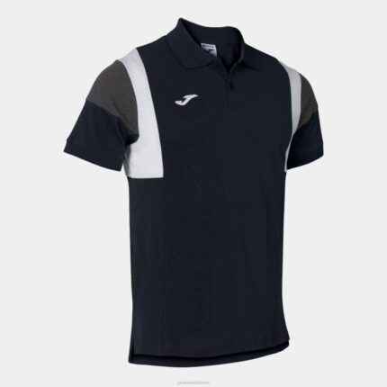 Joma 82P4R4112 أسود قميص بولو بأكمام قصيرة كونفورت III رجال
