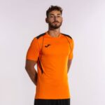 Joma 82P4R413 برتقالي أسود قميص بطولة قصيرة الأكمام السابع رجال - Image 5