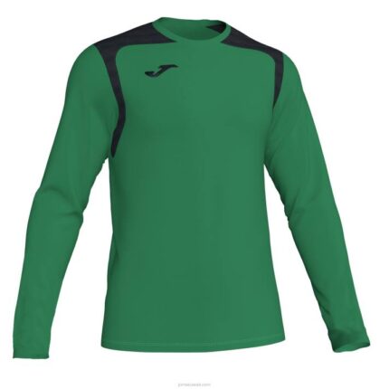 Joma 82P4R4142 أخضر أسود بطولة القميص بأكمام طويلة v رجال