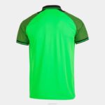 Joma 82P4R4148 نيون أخضر أسود قميص بولو قصير الأكمام أساسي الثاني رجال - Image 2