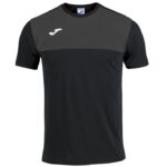 Joma 82P4R4159 أسود رمادي غامق الفائز قميص قصير الأكمام رجال