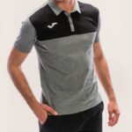 Joma 82P4R4160 مزيج أسود رمادي قميص بولو قصير الأكمام الفائز رجال - Image 2