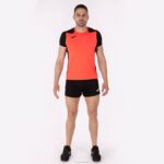 Joma 82P4R4178 نيون المرجان الأسود قميص قصير الأكمام سجل الثاني رجال - Image 5