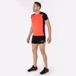 Joma 82P4R4178 نيون المرجان الأسود قميص قصير الأكمام سجل الثاني رجال - Image 9