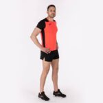 Joma 82P4R4178 نيون المرجان الأسود قميص قصير الأكمام سجل الثاني رجال - Image 10