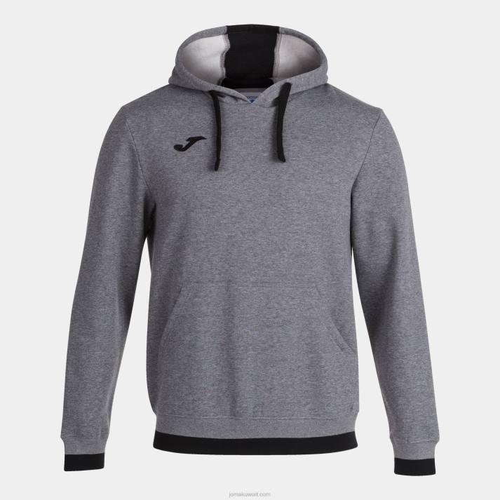 joma_82p4r4182_d985d8b2d98ad8ac_d8a3d8b3d988d8af_d8b1d985d8a7d8afd98a_d8b3d8aad8b1d8a9_d985d982d986d8b9d98ad986_d985d8b1d98ad8.jpg Joma 82P4R4182 مزيج أسود رمادي سترة مقنعين مريحة الثاني رجال - Image 1