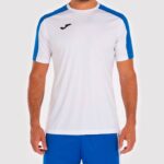Joma 82P4R4195 أبيض أزرق ملكي أكاديمية قميص بأكمام قصيرة iii رجال - Image 2