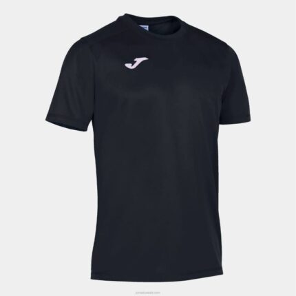 Joma 82P4R4206 أسود قميص قصير الأكمام قوي رجال
