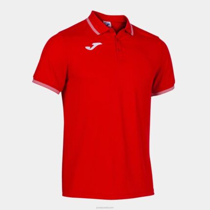 Joma 82P4R4214 أحمر قميص بولو بأكمام قصيرة الحرم الجامعي iii رجال