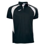 Joma 82P4R4229 أسود أبيض بطولة قميص بولو قصير الأكمام III رجال