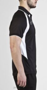 Joma 82P4R4229 أسود أبيض بطولة قميص بولو قصير الأكمام III رجال - Image 3