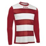 Joma 82P4R4230 احمر ابيض قميص طويل الأكمام europa iii رجال
