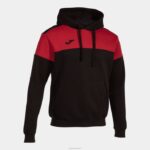 Joma 82P4R4244 أسود أحمر طاقم سترة مقنعين v رجال