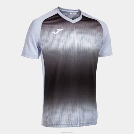 Joma 82P4R4245 السماء الزرقاء السوداء قميص بأكمام قصيرة النمر v رجال