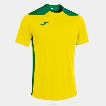 Joma 82P4R4253 الأخضر الأصفر بطولة قميص قصير الأكمام سادسا رجال