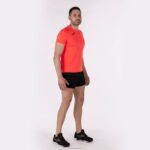Joma 82P4R4259 نيون المرجان قميص قصير الأكمام سجل الثاني رجال - Image 8