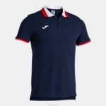 Joma 82P4R4262 الأزرق الداكن قميص بولو بأكمام قصيرة مريحة II رجال