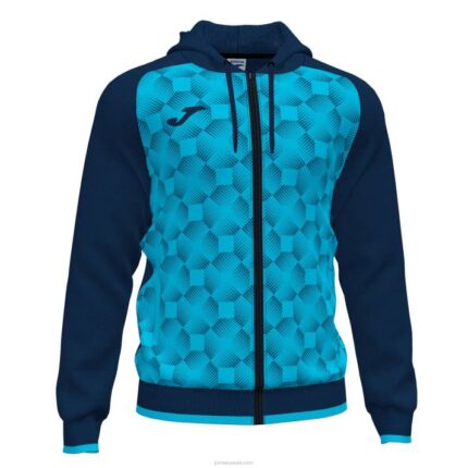 Joma 82P4R4268 الأزرق الداكن الفيروز الفلوريسنت سترة سوبرنوفا مقنعين III رجال