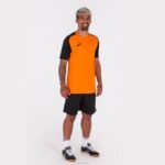 Joma 82P4R4304 برتقالي أسود قميص بأكمام قصيرة أكاديمية رابعا رجال - Image 4