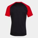Joma 82P4R4306 أسود أحمر قميص قصير الأكمام للعمل الجماعي رجال - Image 2