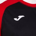 Joma 82P4R4306 أسود أحمر قميص قصير الأكمام للعمل الجماعي رجال - Image 3