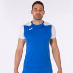 Joma 82P4R4308 أزرق ملكي أبيض قميص قصير الأكمام سجل الثاني رجال - Image 2