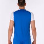 Joma 82P4R4308 أزرق ملكي أبيض قميص قصير الأكمام سجل الثاني رجال - Image 4