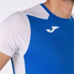 Joma 82P4R4308 أزرق ملكي أبيض قميص قصير الأكمام سجل الثاني رجال - Image 6
