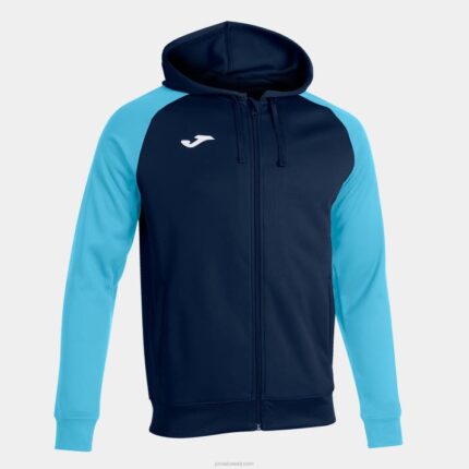 Joma 82P4R4313 الأزرق الداكن الفيروز الفلوريسنت أكاديمية جاكيت مقنع رابعًا رجال
