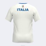 Joma 82P4R4322 أبيض قميص الاتحاد الايطالى للتنس والباديل بأكمام قصيرة - Image 2
