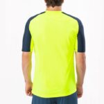Joma 82P4R4325 الفلورسنت الأصفر الأزرق الداكن قميص قصير الأكمام أساسي رجال - Image 3