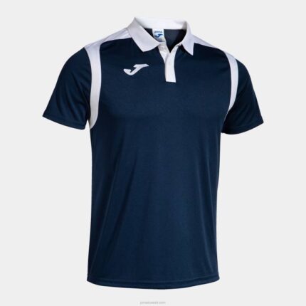 Joma 82P4R4343 الأزرق الداكن الأبيض بطولة قميص بولو بأكمام قصيرة v رجال