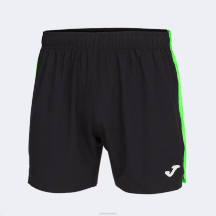 Joma 82P4R4361 أسود أخضر نيون شورت النخبة السابع رجال