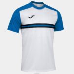 Joma 82P4R4363 أبيض أزرق ملكي قميص قصير الأكمام hispa الرابع رجال