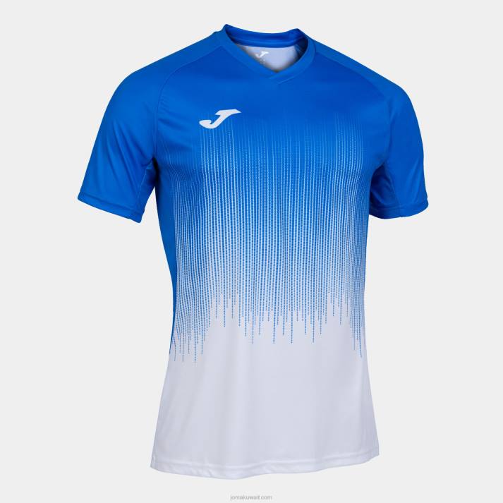 joma_82p4r4367_d8a3d8a8d98ad8b6_d8a3d8b2d8b1d982_d985d984d983d98a_d982d985d98ad8b5_d8a8d8a3d983d985d8a7d985_d982d8b5d98ad8b1d8.jpg Joma 82P4R4367 أبيض أزرق ملكي قميص بأكمام قصيرة النمر الرابع رجال - Image 1
