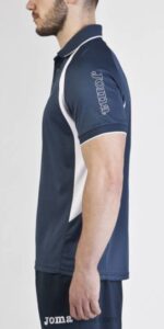 Joma 82P4R4378 الأزرق الداكن الأبيض بطولة قميص بولو قصير الأكمام III رجال - Image 3