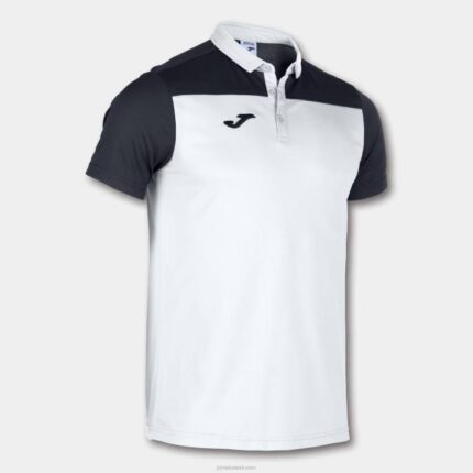 Joma 82P4R4390 أبيض أسود قميص بولو بأكمام قصيرة هواية II رجال