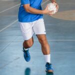 Joma 82P4R4391 أبيض أزرق ملكي شورت ليجا رجال - Image 5