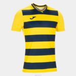 Joma 82P4R4399 أصفر أزرق كحلي قميص بأكمام قصيرة europa iv رجال
